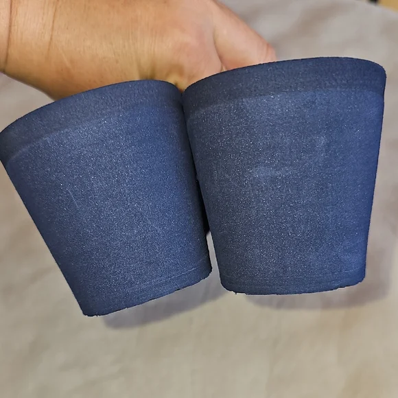 Yellow Box Navy Wedges with Shimmer Accents - Picture 10 of 11